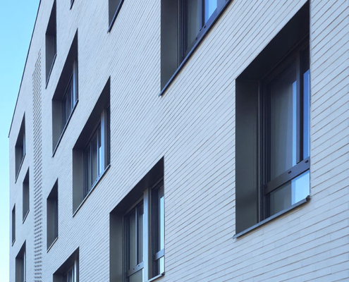 225 Logements à Champigny sur Marne (94) - AAt Architectes Tequi (75) - 3F Résidences (94) - 1327 m² de Plaquettes Ac19 et Briques AmR140 en béton BlocStar